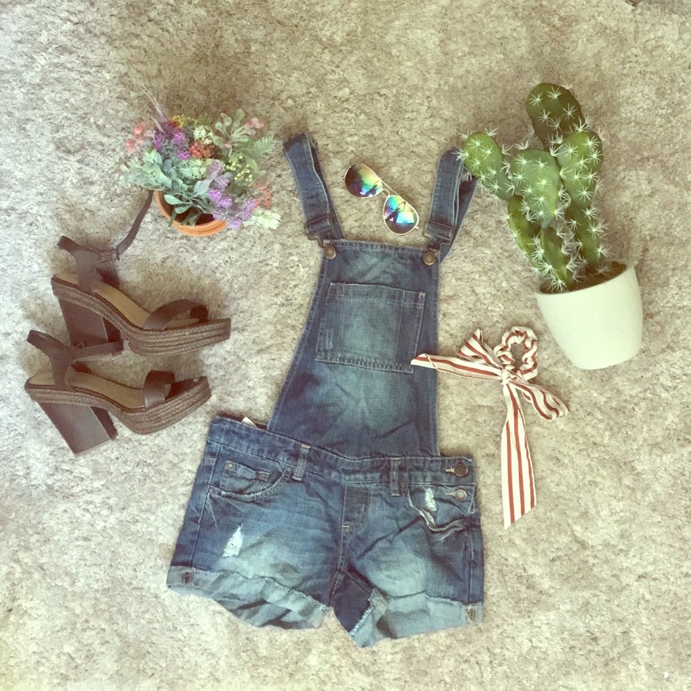 Overall Shorts